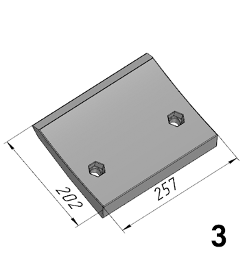 Р-966 (JB6000.3-2) Бронелист нижний NFLG